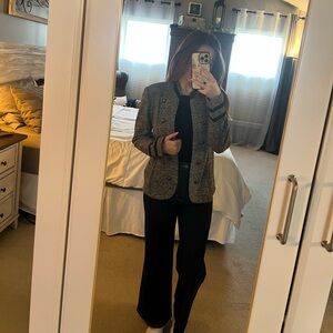 Tommy Hilfiger Heather Gray cardigan/blazer with shoulder pads